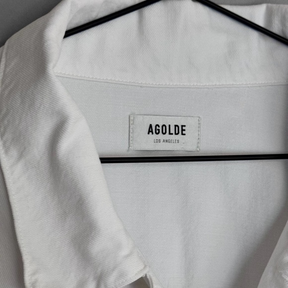 AGOLDE Wayne Denim Jacket in Baby Powder Size L - Picture 4 of 11